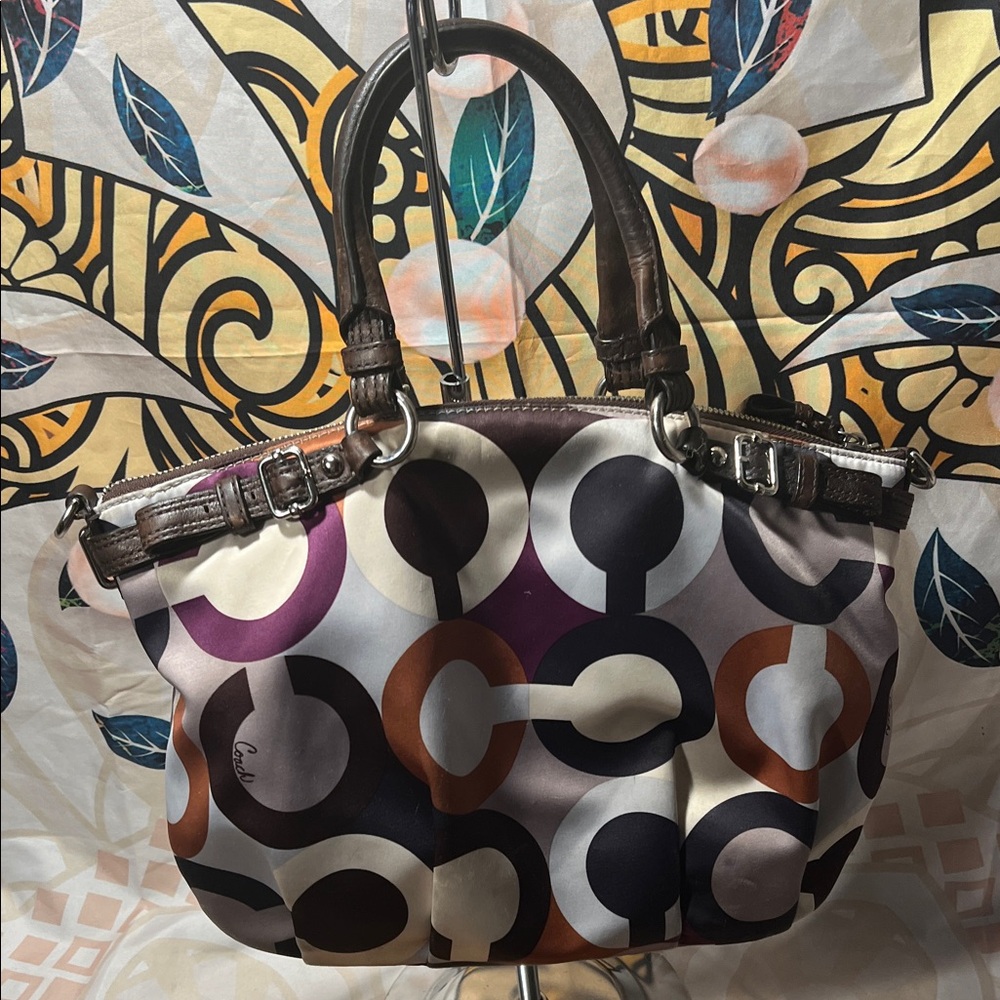 Coach Madison Op Art Sophia Satchel # 18636 - Picture 4 of 16